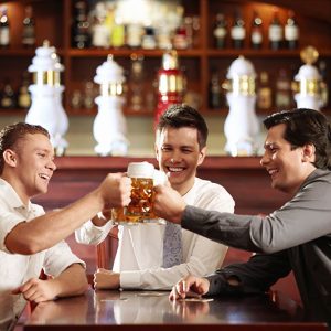 Un bar avec ces amis