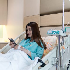 Une personne dans une clinique
