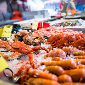 Un commerce de possion pour un repas