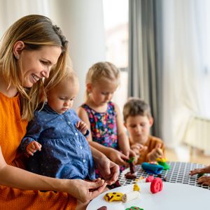 Une crèche avec les enfants