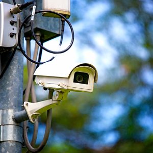 Un fournisseur d'équipement de sécurité avec une caméra